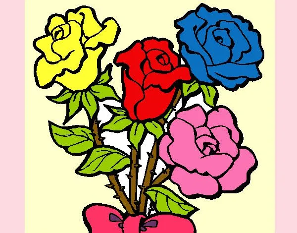 Dibujo de rosas pintado por Gene58 en Dibujos.net el día 15-07-12 ...