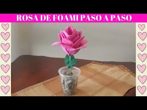 rosas en goma eva | facilisimo.com