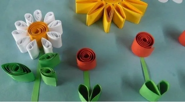 Como hacer flores de papel fomi paso a paso - Imagui