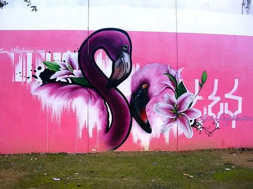 Rosas en graffitis - Imagui
