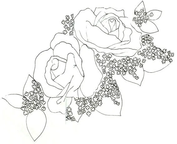 Rosas pintadas en cojin ~ Solountip.com