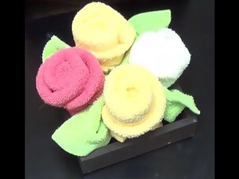 Rosas de toallas - YouTube