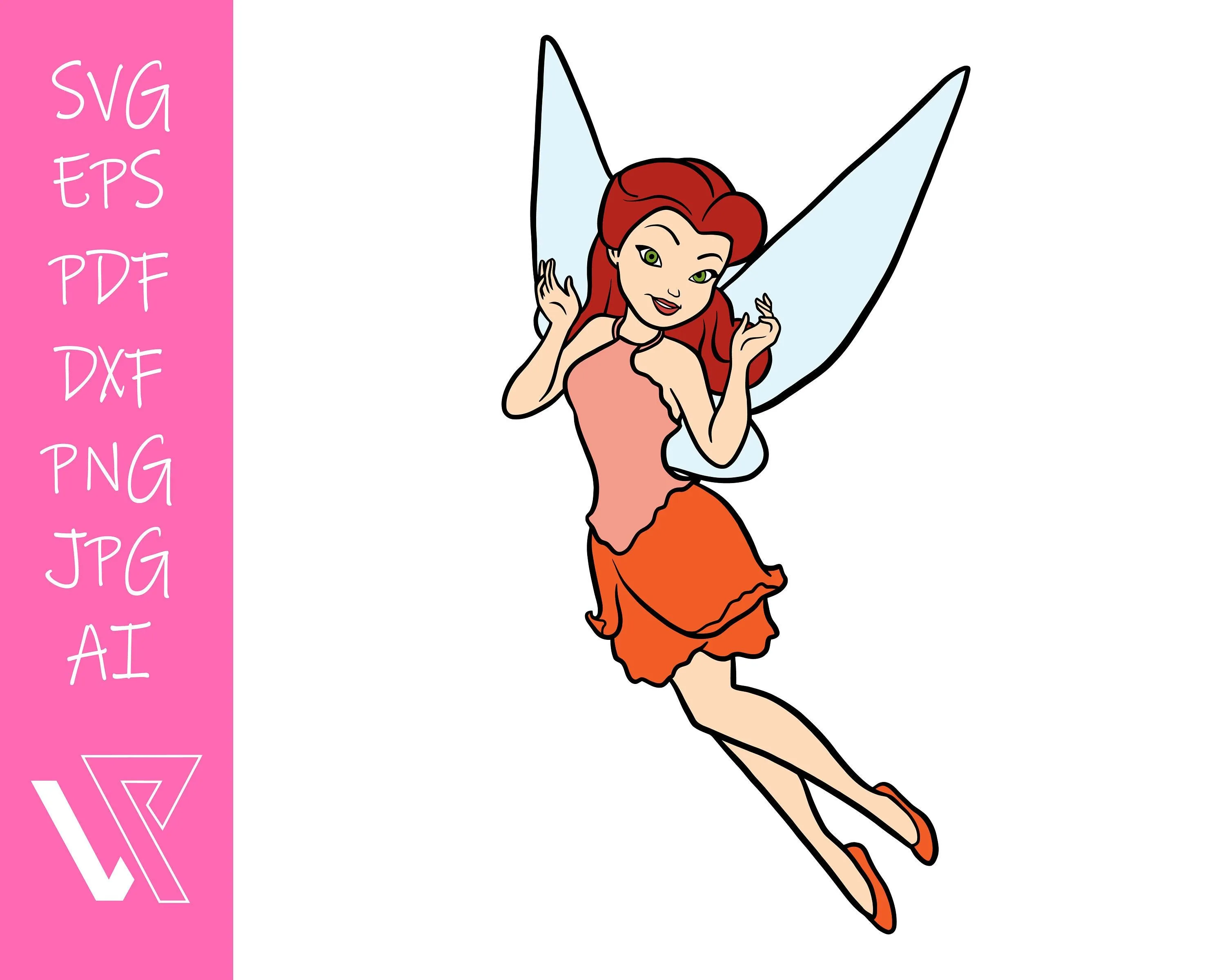 Rosetta Fairy Tinkerbell Layered SVG Cricut Cut File - Etsy México Rosetta Fairy Tinkerbell Layered SVG Cricut Cut File - Etsy México