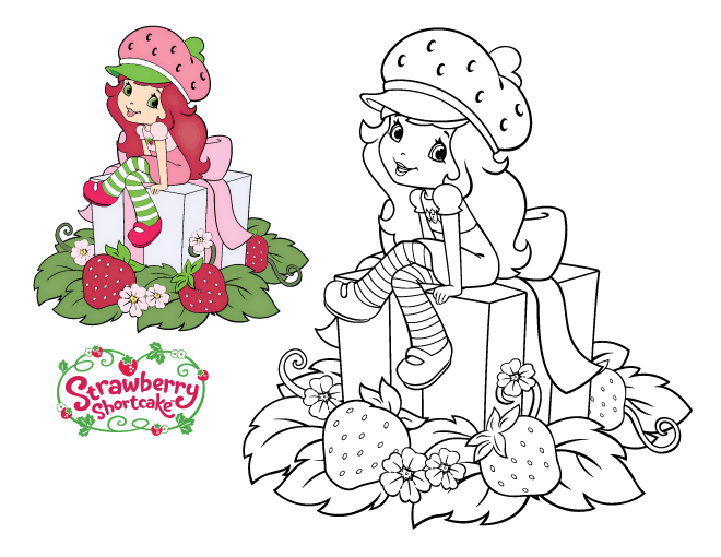 Rosita fresita y sus amigas en navidad para colorear - Imagui
