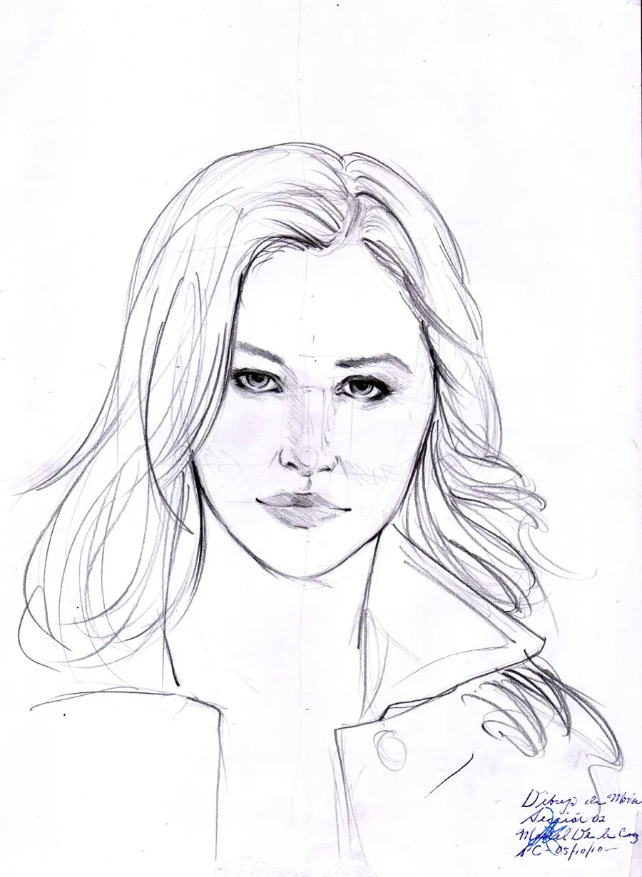 Rostro Frente Modelo by MYoshira on DeviantArt Rostro Frente Modelo by MYoshira on DeviantArt