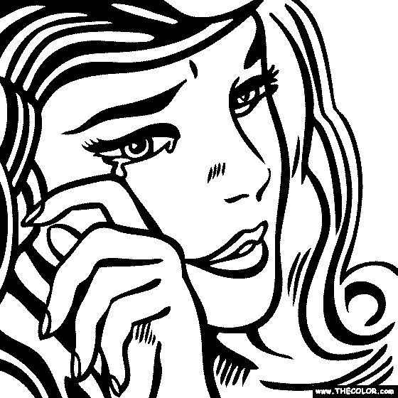Roy Lichtenstein Crying Girl | Para colorear e ilustrar | Pinterest Roy Lichtenstein Crying Girl | Para colorear e ilustrar | Pinterest