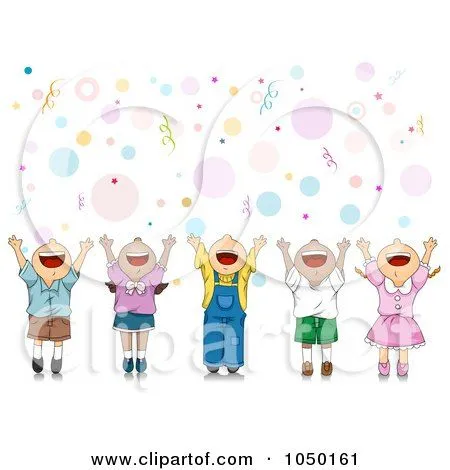 Royalty-Free (RF) Clip Art Illustration of Happy Party Kids ...