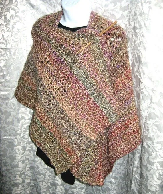 Ruana Wrap or Shawl PDF Crochet Pattern Your Hook por crochetgal