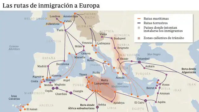 Odisea hacia Europa: las rutas de los refugiados para sobrevivir