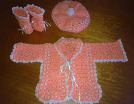 amigurumis con yokita: conjunto bebe en crochet