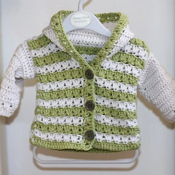 Saquito tejido a crochet para bebé - Imagui