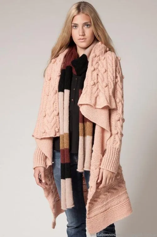Sacos tejidos invierno 2013 moda | tejido | Pinterest | Tejidos ...
