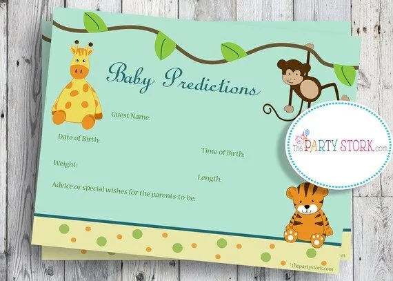 Como hacer una tarjeta de Tiger para baby shower - Imagui
