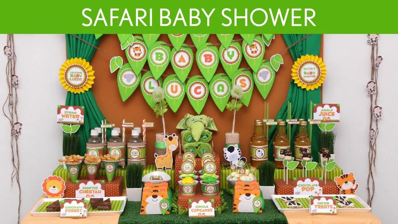 Safari Baby Shower Party Ideas // Safari - S10 - YouTube Safari Baby Shower Party Ideas // Safari - S10 - YouTube