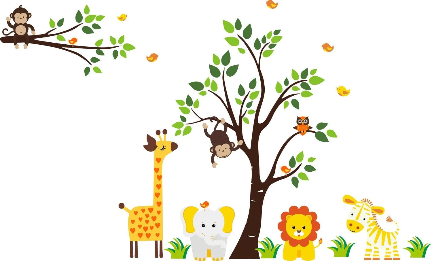 Safari Tree Wall Decal Nursery Wall Decal Baby by StickEmUpWallArt Safari Tree Wall Decal Nursery Wall Decal Baby by StickEmUpWallArt