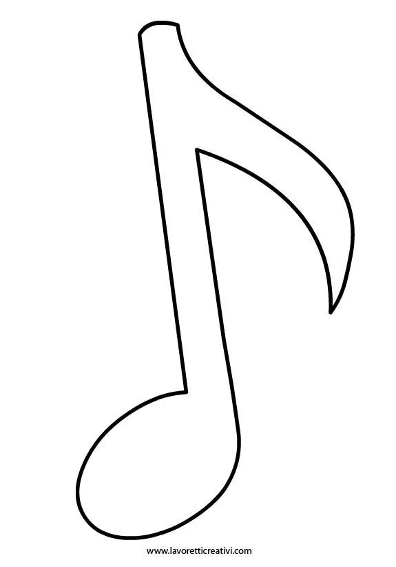 sagoma-nota-musicale-1 | zene | Pinterest | Búsqueda, Google y Nota