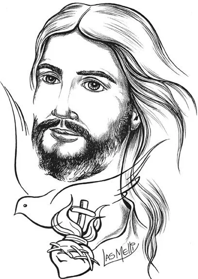 Imagenes del corazon de Jesus para pintar - Imagui