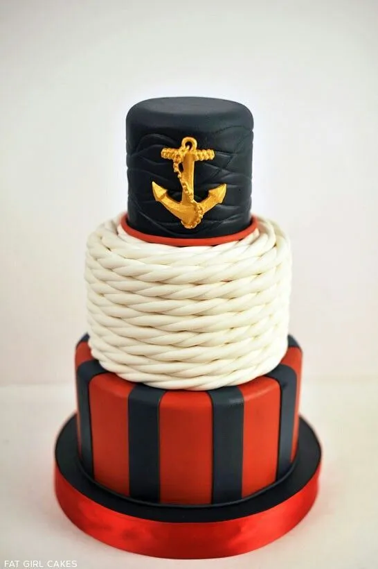 Sailor cake | Pastel marinero | Pinterest | Sailor Cake, Nautical ...
