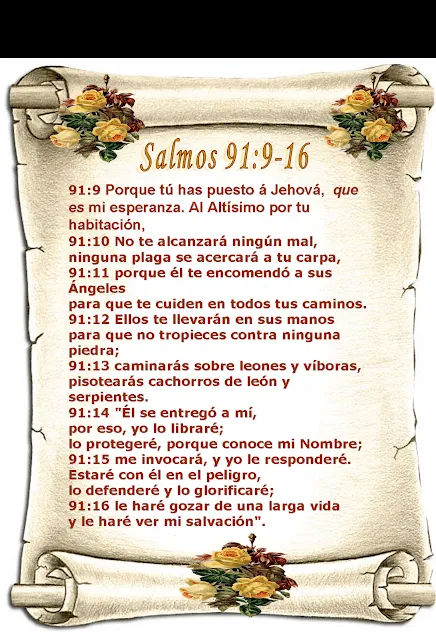 Salmos 91 en español - Imagui