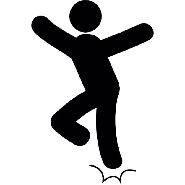 Saltando silueta humana | Descargar Iconos gratis