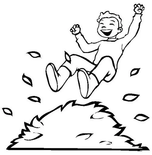 Dibujo de niño saltando - Imagui