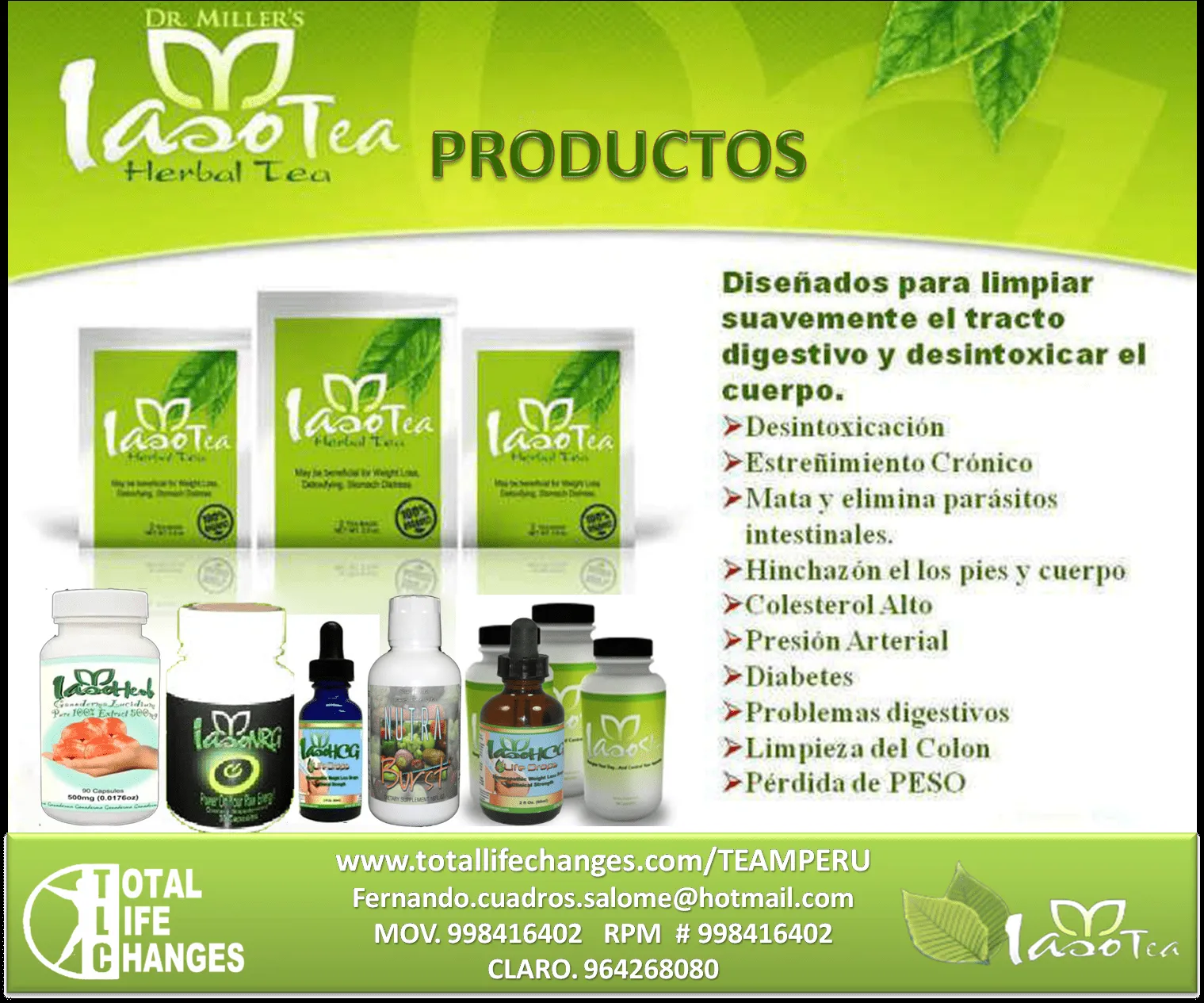 SALUD, DINERO Y AMOR CON TOTAL LIFE CHANGES SALUD, DINERO Y AMOR CON TOTAL LIFE CHANGES