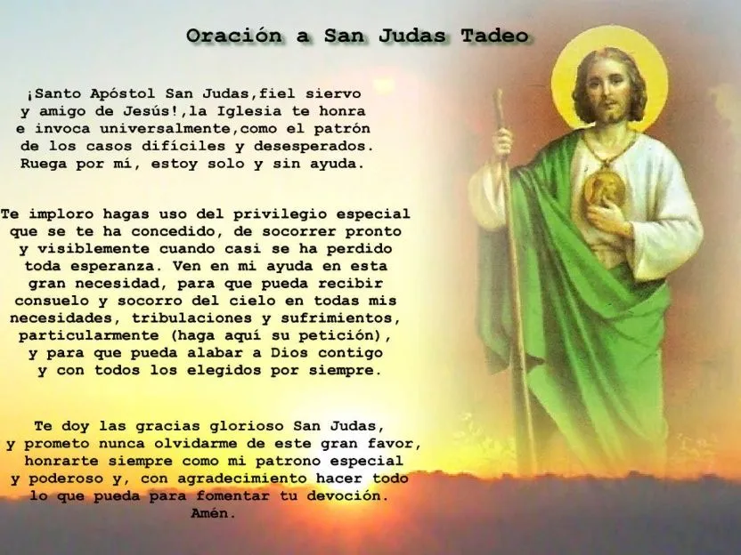 San Judas Tadeo: Imágenes y Oraciones para Fortalecer tu Fe. - Ceramicsbensu