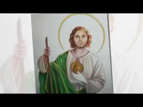 San Judas Tadeo - lapizes de color - YouTube