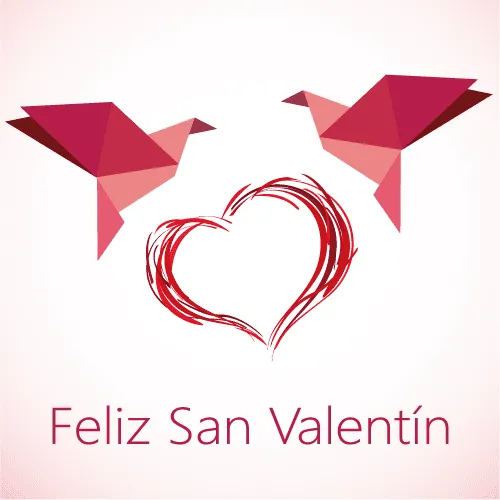 San Valentín de origami - Vector | Vector ClipArt