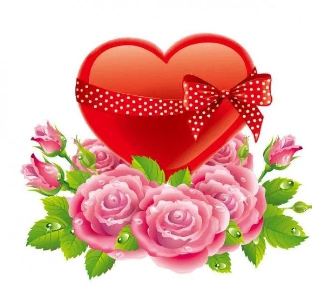 Día de San Valentín con las rosas hermosas | Descargar Vectores gratis