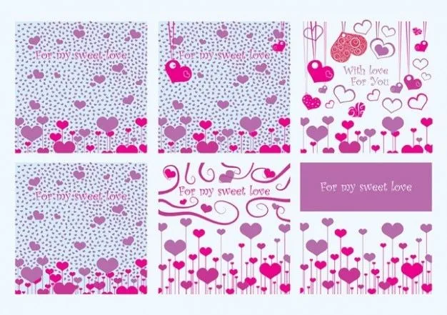 San Valentín tarjeta de vectores | Descargar Vectores gratis