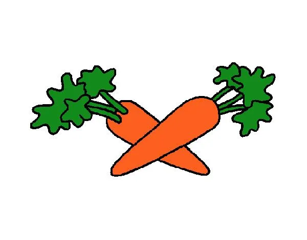 Dibujo de zanahorias pintado por Gaby_lps en Dibujos.net el día 27 ...