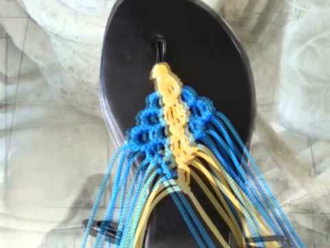 sandalia hechas a mano con tecnica de macrame (trigre-sandalia ...