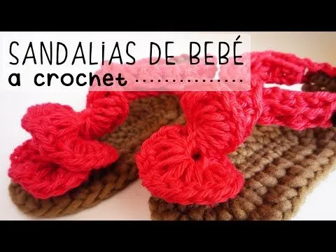 Sandalias de Bebé a Crochet - PASO A PASO - Parte 1 de 2 - YouTube