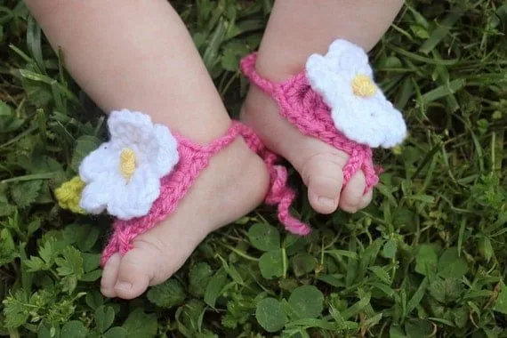 Sandalias tejidas a crochet para playa - Imagui