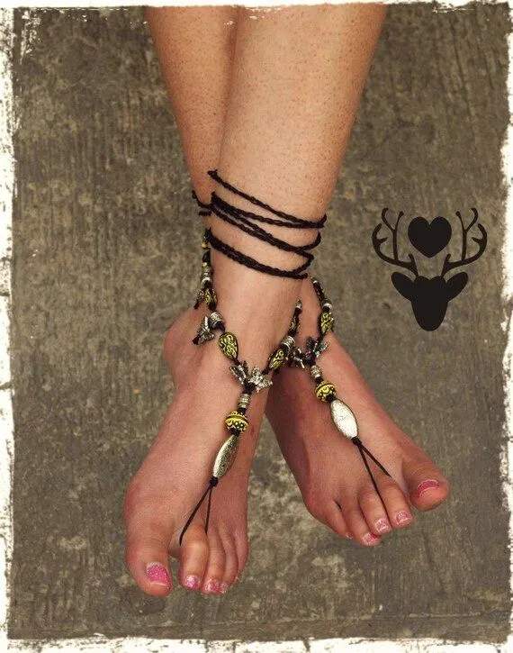 Sandalias descalzas Crochet Barefoot Sandals por Dimicreativa