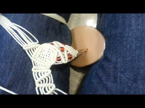 Sandalias hechas con macrame - YouTube