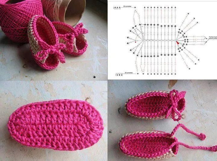 Sandalias para nenas con patron | Hooking you up with crochet ...