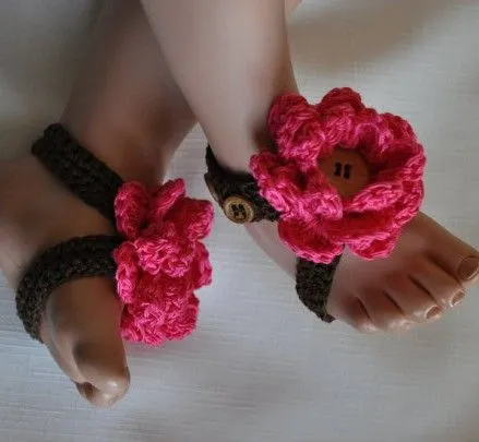 Como hacer sandalias descalzas para bebés - Imagui