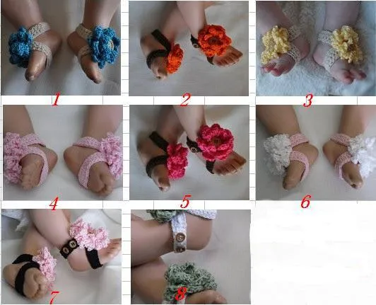 Como hacer sandalias descalzas para bebés - Imagui
