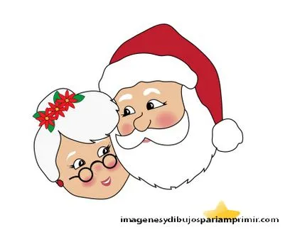 Santa Claus Y Mama Cara Para Imprimir Pictures
