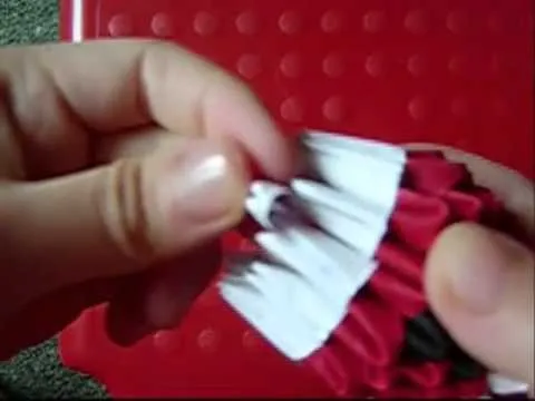 como hacer un santa claus de papel 3D parte 1 - YouTube