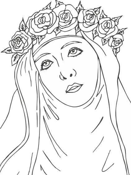 Imagenes para pintar de santa rosa de lima - Imagui