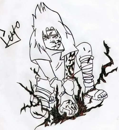 Sasuke Chidori por peyocy | Dibujando