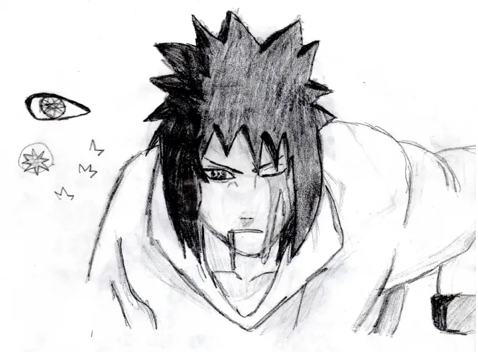 Sasuke dibujos a lápiz - Imagui