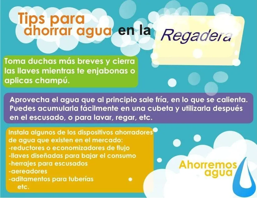 SCANNIA: Tips para cuida el agua en la regadera SCANNIA: Tips para cuida el agua en la regadera