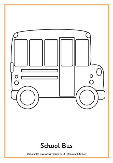 school bus | Back to school, dibujos para colorear de Activity ...