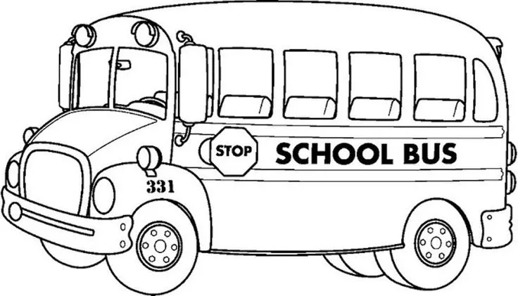 school bus coloring page transportation - Enjoy Coloring | Drawing ...
