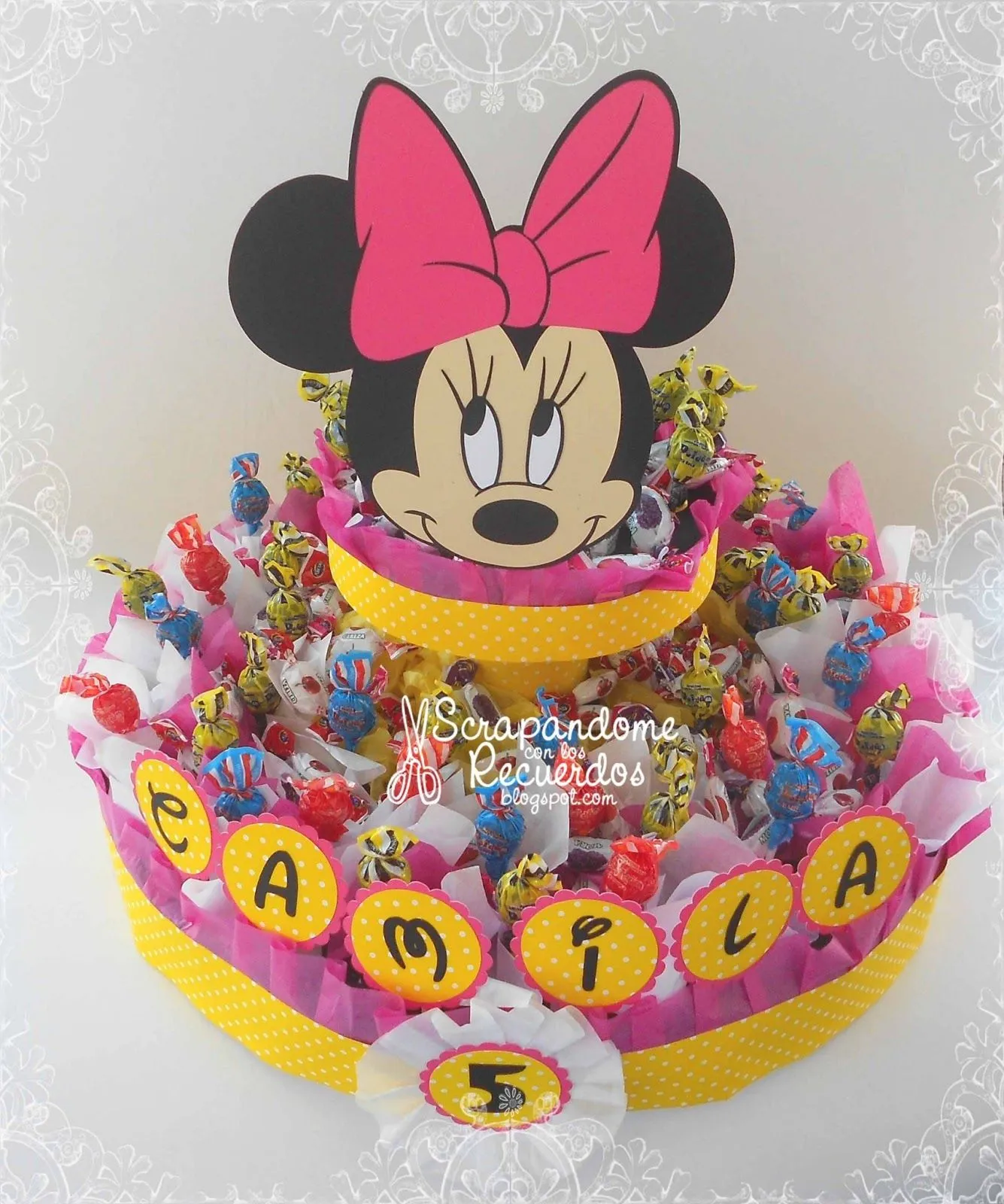 Chupeteras de Minnie Mouse en foami - Imagui