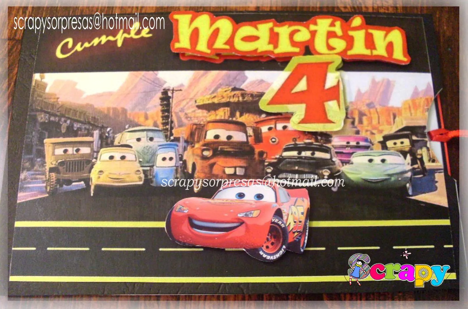 SCRAPY sorpresas: Tarjetas deslizables Cars SCRAPY sorpresas: Tarjetas deslizables Cars